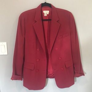 Ann Taylor red blazer size 6